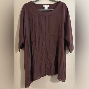 Chic Chocolate Brown Blouse